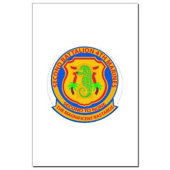 2B4M - M01 - 02 - 2nd Battalion 4th Marines - Mini Poster Print - Click Image to Close